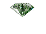 Rose gold Fancy Green Round  Cut Diamond Ring with Baguette Side Stones, Channel Set Band, and Four-Prong Setting_16