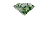 Rose gold Fancy Green Round  Cut Diamond Ring with Baguette Side Stones, Channel Set Band, and Four-Prong Setting_17