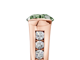 Rose gold Fancy Green Round  Solitaire Bezel-Set Diamond Ring with Channel-Set Band_41