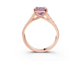 Rose gold Fancy Pink Asscher  Brilliant Channel-Set Solitaire Ring with Four-Prong Setting_57