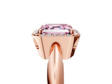 Rose gold Fancy Pink Asscher  Cut Diamond Halo Engagement Ring with Split Shank and Four-Prong Setting_51