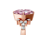 Rose gold Fancy Pink Asscher Cut Diamond Ring with Side Stones and Four-Prong Setting_68