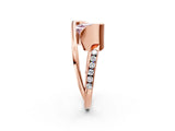 Rose gold Fancy Pink Asscher Cut Solitaire Tension-Set Diamond Split Shank Ring_14
