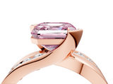Rose gold Fancy Pink Asscher  Solitaire Channel-Set Split Shank Ring with Tension Prong Setting_7