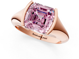 Rose gold Fancy Pink Asscher  Solitaire Tension Set Diamond Ring_38