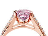Rose gold Fancy Pink Cushion Cut Cut Diamond Channel Set Pave Band with Tension Prong Setting_4