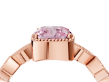 Rose gold Fancy Pink Cushion  Cut Diamond Milgrain Marquise Band with Prong Setting_7