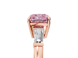 Rose gold Fancy Pink Cushion  Cut Diamond Ring with Tapered Baguette Side Stones in Four-Prong Setting_8