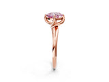 Rose gold Fancy Pink Cushion Cut Diamond Solitaire Engagement Ring with Four-Prong Setting and Classic Band_22