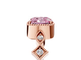 Rose gold Fancy Pink Cushion  Milgrain Marquise Diamond Twist Band Ring_67