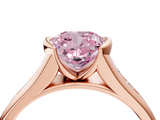 Rose gold Fancy Pink Cushion  Solitaire Bezel-Set Diamond Ring with Channel-Set Band_38