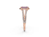 Rose gold Fancy Pink Emerald Cut Diamond Halo Split Shank Engagement Ring_41
