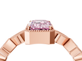 Rose gold Fancy Pink Emerald  Cut Diamond Milgrain Marquise Band with Prong Setting_7