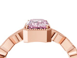 Rose gold Fancy Pink Emerald  Milgrain Marquise Diamond Twist Band Ring_67