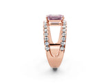 Rose gold Fancy Pink Emerald  Solitaire Split Shank Pave Diamond Ring_75