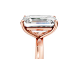 Rose gold Fancy Pink Emerald  and Emerald Cut Toi Moi Ring with Prong Setting_50