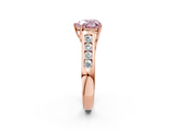 Rose gold Fancy Pink Heart  Brilliant Channel-Set Solitaire Ring with Four-Prong Setting_23