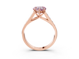 Rose gold Fancy Pink Heart  Brilliant Channel-Set Solitaire Ring with Four-Prong Setting_24