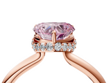 Rose gold Fancy Pink Heart  Brilliant Solitaire Engagement Ring with Six-Prong Setting and Classic Band_24