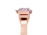 Rose gold Fancy Pink Heart Cut Brilliant Solitaire Diamond Ring with Channel Set Band and Bar Prong Setting_5