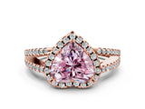 Rose gold Fancy Pink Heart Cut Diamond Halo Split Shank Engagement Ring_39