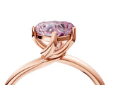 Rose gold Fancy Pink Heart Cut Diamond Solitaire Engagement Ring with Four-Prong Setting and Classic Band_24