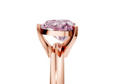 Rose gold Fancy Pink Heart Cut Diamond Solitaire Engagement Ring with Round Band and Four-Prong Setting_220