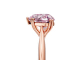 Rose gold Fancy Pink Heart Cut Solitaire Diamond Ring with Six-Prong Setting and Classic Band_17