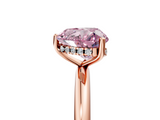 Rose gold Fancy Pink Heart  Cut Solitaire Engagement Ring with Four-Prong Setting and Classic Band_25