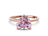 Rose gold Fancy Pink Heart  Cut Solitaire Engagement Ring with Thin Band and Four-Prong Setting_3