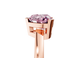 Rose gold Fancy Pink Heart  Cut Solitaire Ring with Four-Prong Setting and Classic Band_65