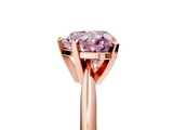 Rose gold Fancy Pink Heart  Cut Solitaire Ring with Four-Prong Setting on a Classic Band_33