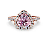 Rose gold Fancy Pink Heart  Halo Diamond Engagement Ring with Pavé Band and Four-Prong Setting_51