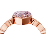 Rose gold Fancy Pink Heart  Milgrain Marquise Diamond Twist Band Ring_67