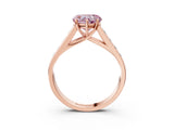 Rose gold Fancy Pink Heart  Solitaire Channel-Set Diamond Engagement Ring with Four-Prong Setting_35
