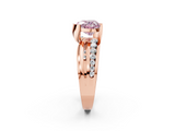 Rose gold Fancy Pink Heart  Solitaire Channel-Set Split Shank Ring with Tension Prong Setting_5