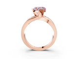Rose gold Fancy Pink Heart  Solitaire Channel-Set Split Shank Ring with Tension Prong Setting_6