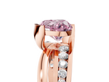 Rose gold Fancy Pink Heart  Solitaire Channel-Set Split Shank Ring with Tension Prong Setting_8