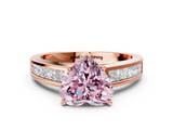 Rose gold Fancy Pink Heart  Solitaire Diamond Ring with Channel-Set Band and Four-Prong Setting_3