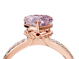 Rose gold Fancy Pink Heart  Solitaire Diamond Ring with Channel Set Band and Six-Prong Setting_52