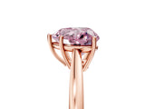 Rose gold Fancy Pink Heart  Solitaire Diamond Ring with Split Shank and Four-Prong Setting_17