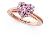 Rose gold Fancy Pink Heart  Solitaire Diamond Ring with Split Shank and Four-Prong Setting_21