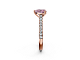 Rose gold Fancy Pink Heart  Solitaire Pave Diamond Engagement Ring with Prong Setting_22