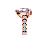 Rose gold Fancy Pink Heart  Solitaire Pave Diamond Engagement Ring with Prong Setting_25