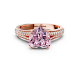 Rose gold Fancy Pink Heart  Solitaire Pave Split Shank Engagement Ring with Six-Prong Setting_37