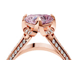 Rose gold Fancy Pink Heart  Solitaire Pave Split Shank Ring with Four-Prong Setting_85