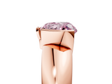 Rose gold Fancy Pink Heart  Solitaire Tension Set Diamond Ring with Wide Band_42
