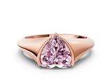 Rose gold Fancy Pink Heart  Solitaire Tension Set Diamond Ring_20