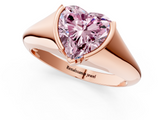 Rose gold Fancy Pink Heart  Solitaire Tension Set Diamond Ring_21