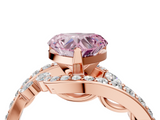Rose gold Fancy Pink Heart  Solitaire with Pavé Twist Band and Four-Prong Setting_51